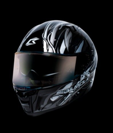 Full Face Helmet DEFENDER TOXIN SILVER CHROME